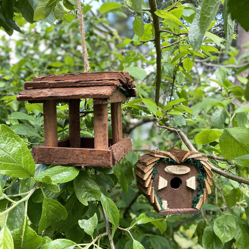 Wooden Hanging Bird House