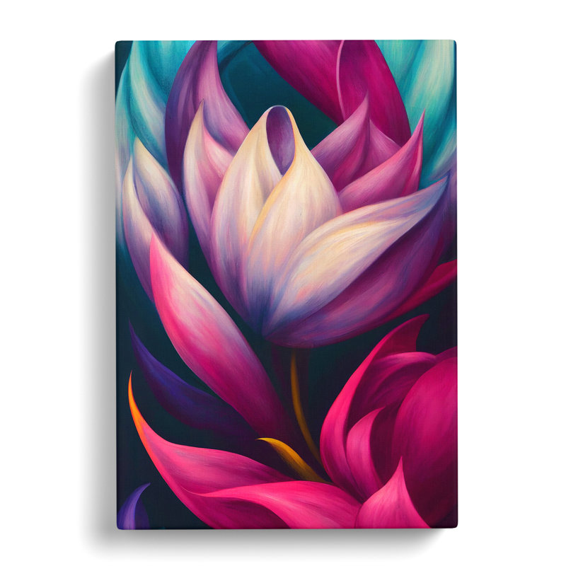 Thrilling Flower - Wrapped Canvas, 50cm H x 35cm W x 3cm D