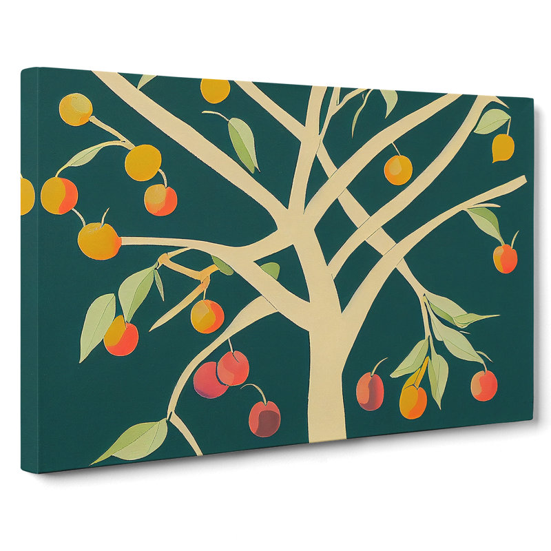 Fruit Tree Abstract - Wrapped Canvas, 40cm H x 60cm W x 3cm D