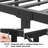 Metal Platform Bed with Victorian Style Headboard and Footboard，Sturdy Steel Slat Support, Underbed Storage-101091561-101091563
