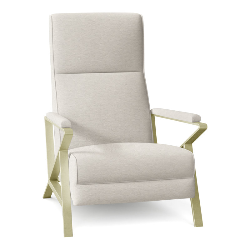 Infinity 28.25" Wide Manual Standard Recliner, Brushed Brass, Perigold Page Pearl