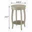 Table d'appoint ronde avec tablette inférieure