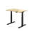 48" W x 30" D Dual Motor Electric Adjustable Height Workbench with Solid Wood Top