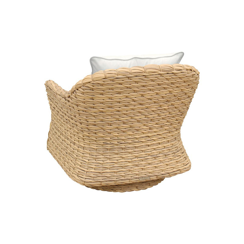 Vero Swivel Rocker Lounge Chair With Cushion, Cloud