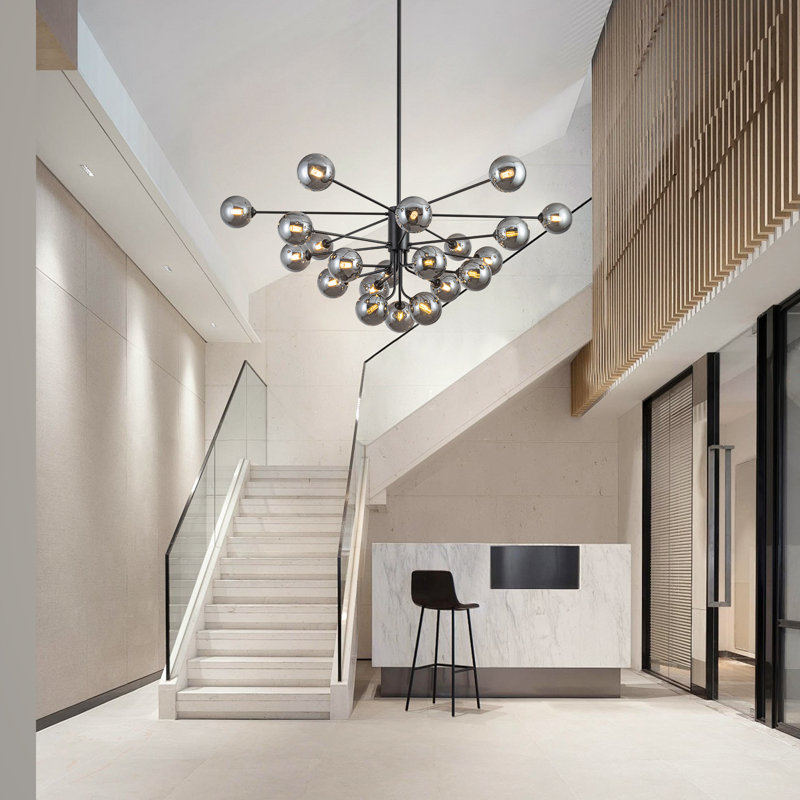 Kyiesha 21 - Light Dimmable Modern Linear Chandelier Sputnik Chandeliers Dining Room Chandelier