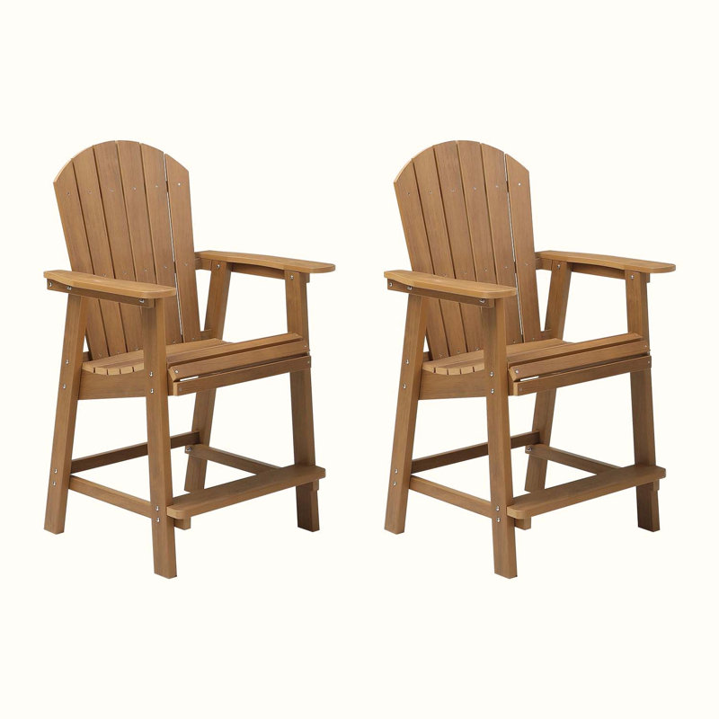 Chaise de salle à manger d'extérieur Falkville, Teck