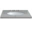 Ovate 25'' Granite Single Bathroom Vanity Top with Sink