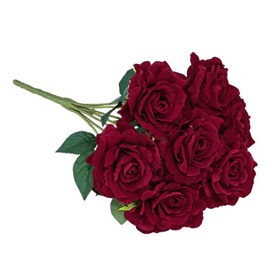 Bouquet de fleurs en velours artificiel