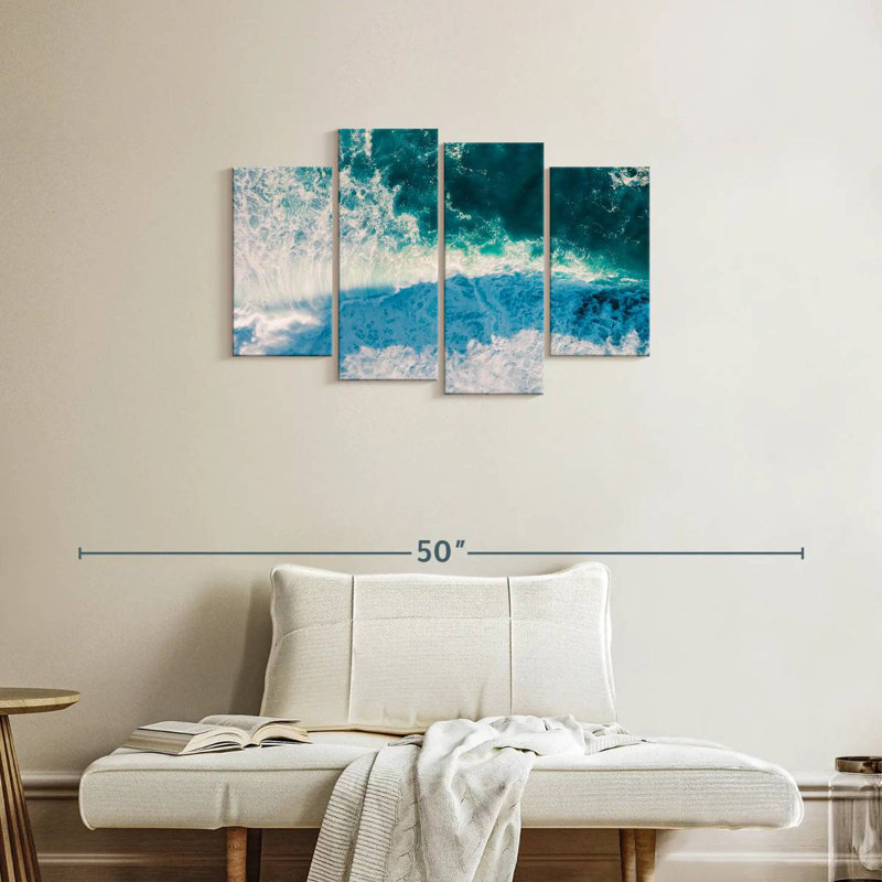 Vagues de la mer, H 22 po x l 36 po