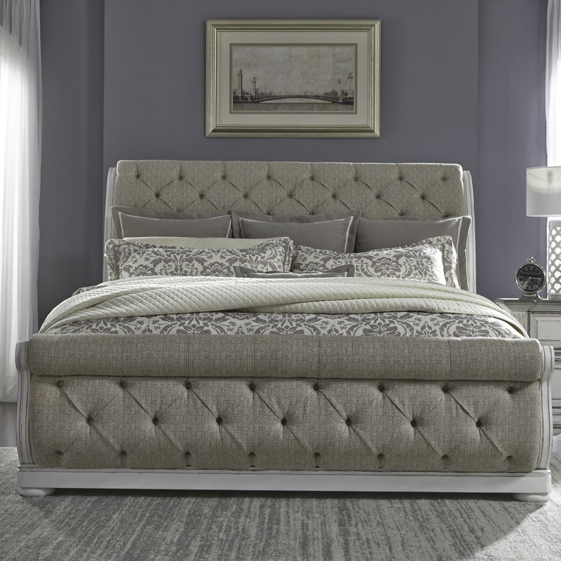 Exmouth King Upholstered Sleigh Bed