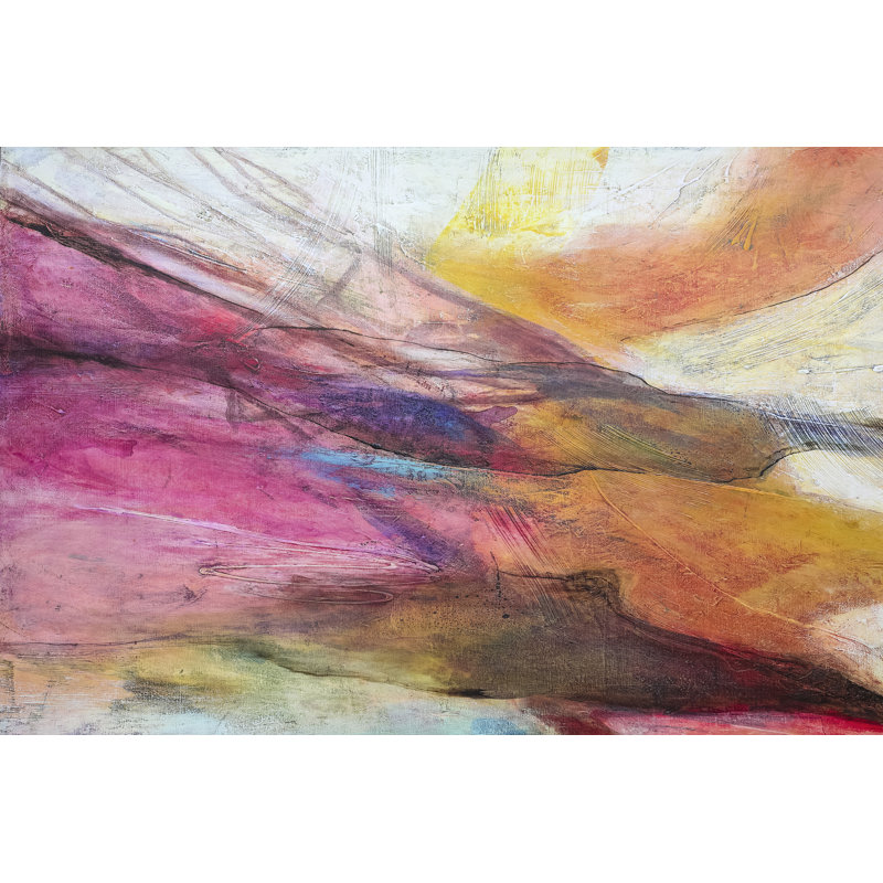 Fuchsia Expression II by Gabriela Villarreal - Wrapped Canvas Painting, 30cm H x 46cm W
