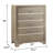 33.8 " W 5 - Drawer Dresser