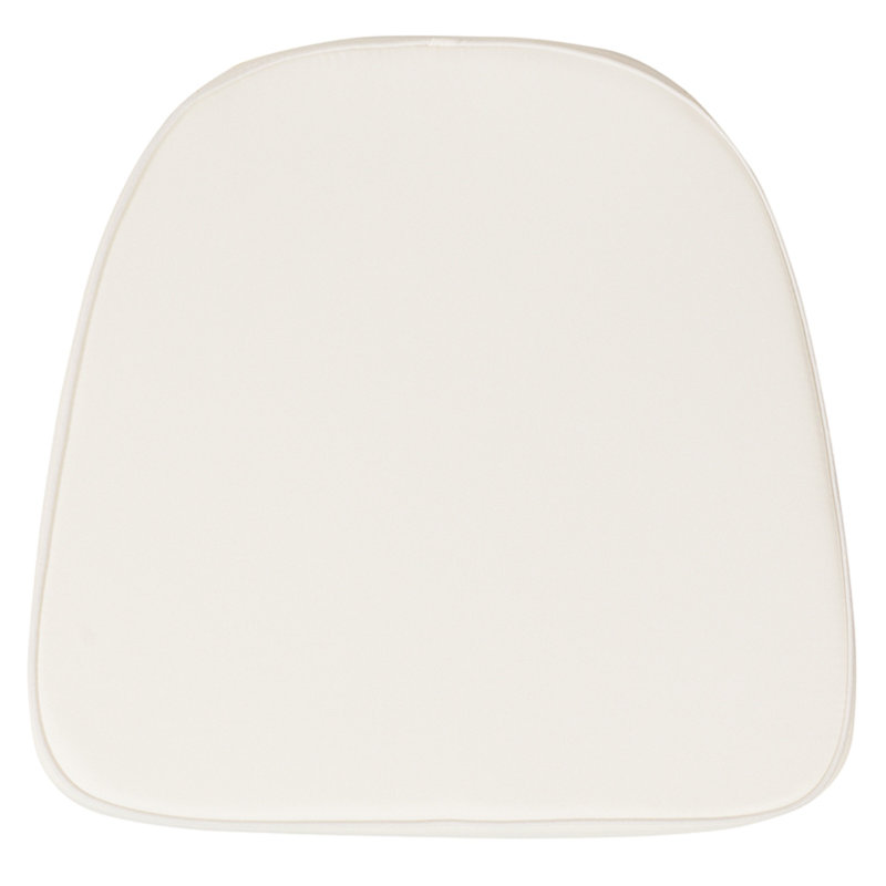 Elegant Ivory Fabric Chiavari Chair Cushion for Indoor Comfort