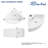 18" x 13" Triangle White Ceramic Small Corner Wall Mount Bathroom Sink with Faucet Hole and Overflow
