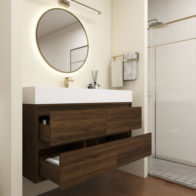 Victoria 48''Bathroom Vanity Base, Rosewood
