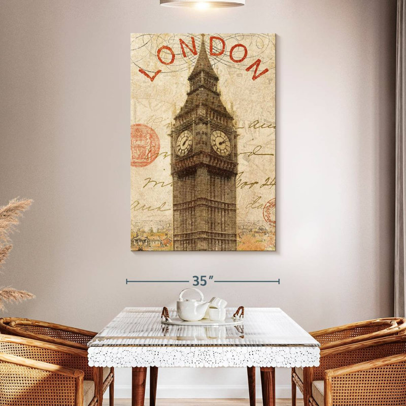 Aime Letter From London, 51" H x 34" W