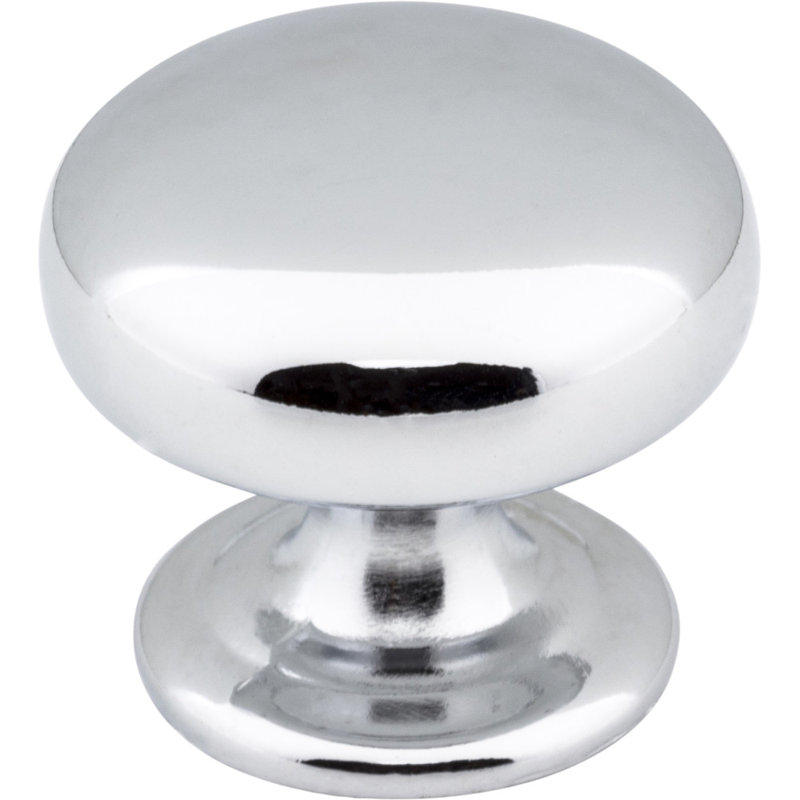 Florence 1 1/4" Diameter Mushroom Knob, Polished Chrome