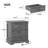 Farmhouse Nightstand with Charging Station, Wide End Table with 3 Large Drawer for Bedroom Modern Bedside Table Storage Cabinet,Wood Small Dresser Drawer Chest for Living Room, Closet,Hallway, Office Entryway, Dark Gray-1523406142-1531284107