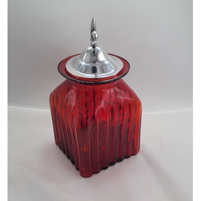 Seabrooks Glass Decorative Jar 1