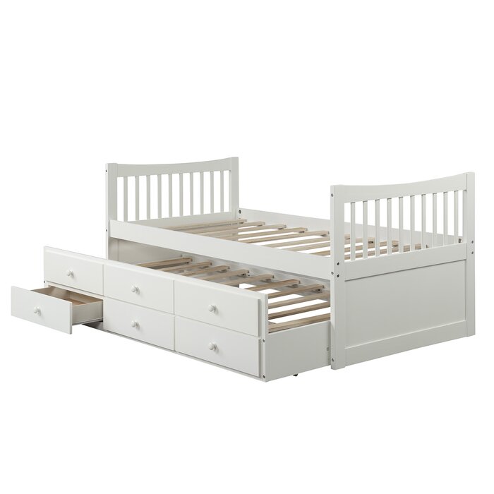 Harriet Bee Clayhatchee Solid Wood Storage Bed & Reviews | Wayfair