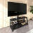 Wooden Storage TV Stand Black Tempered Glass Height Adjustable Universal Swivel Entertainment Center With Mount TV Stand-890403087