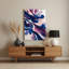 Abstrait aquarelle 73, art mural en métal bleu-448826441