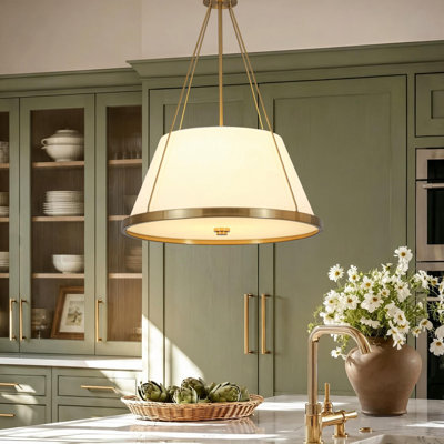 Luminaire suspendu cylindrique à 3 lumières