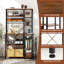 Bakers Rack with Power Outlet 9-Tier Microwave Stand