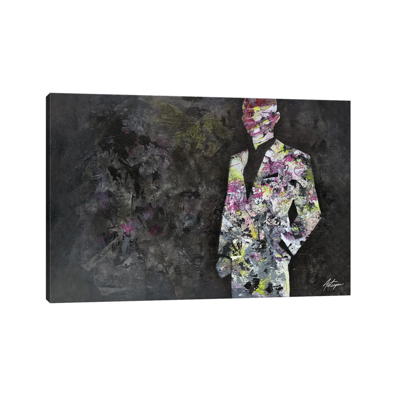 «The l'inconnu» par Jack Avetisyan - Toile tendue, estampe numérique sur toile tendue, H 12 po x l 18 po x 1,5 po