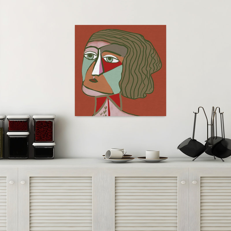 Art contemporain contemporain rétro, H 18 po x l 18 po