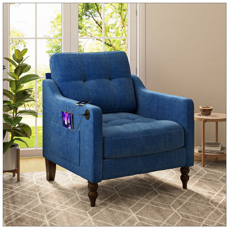 Fauteuil en chenille Accent