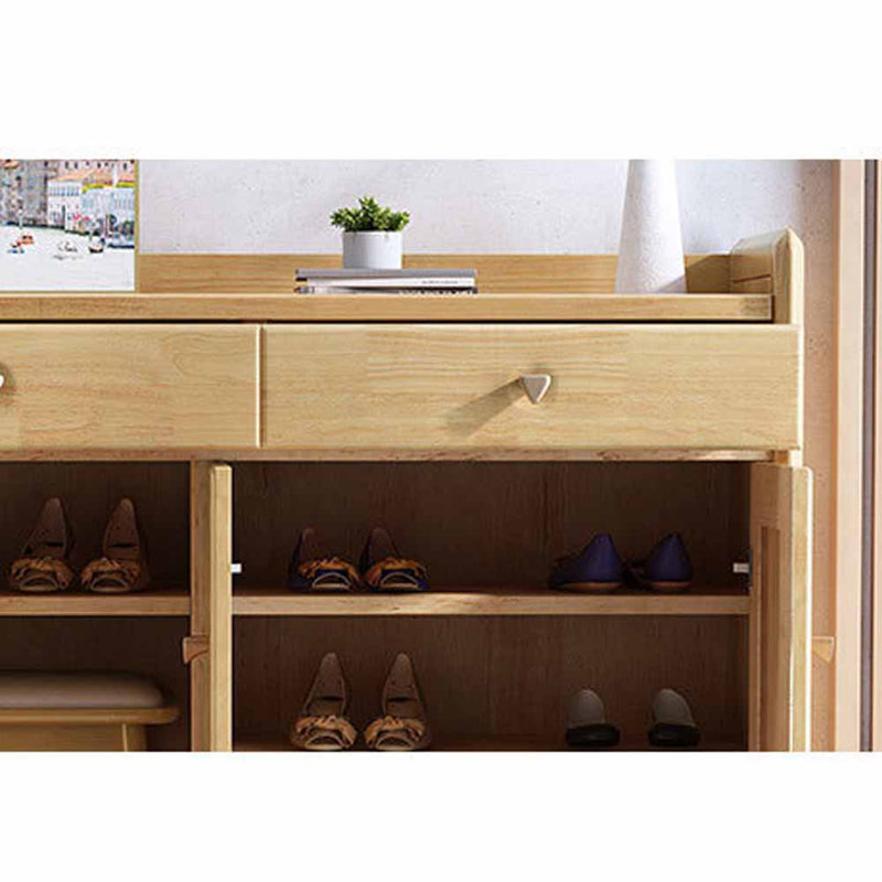 Petite armoire à chaussures de style européen, Burlywood
