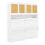 Lit escamotable avec dessus d'armoire de rangement, lumière intégrée et chargeur USB-626396104