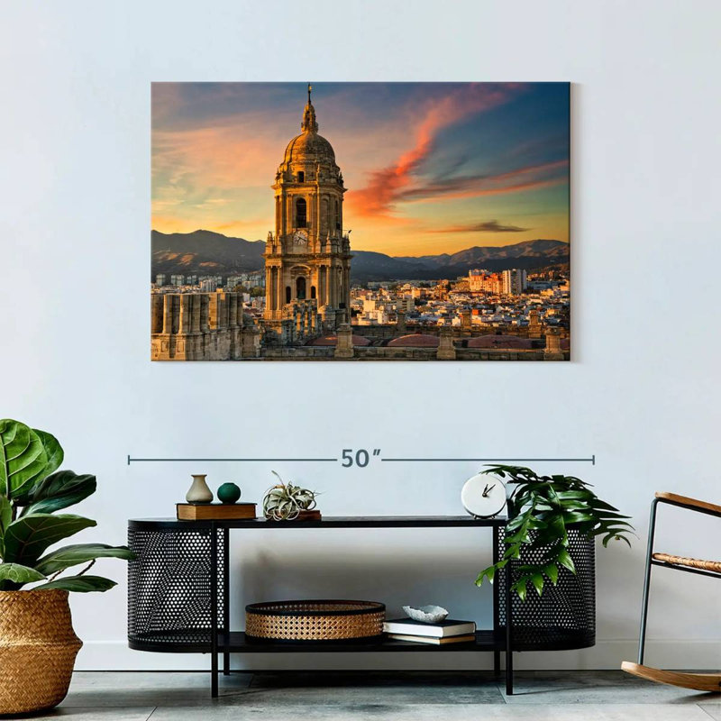 Cathédrale et paysage urbain Nicci, H 30 po x l 45 po