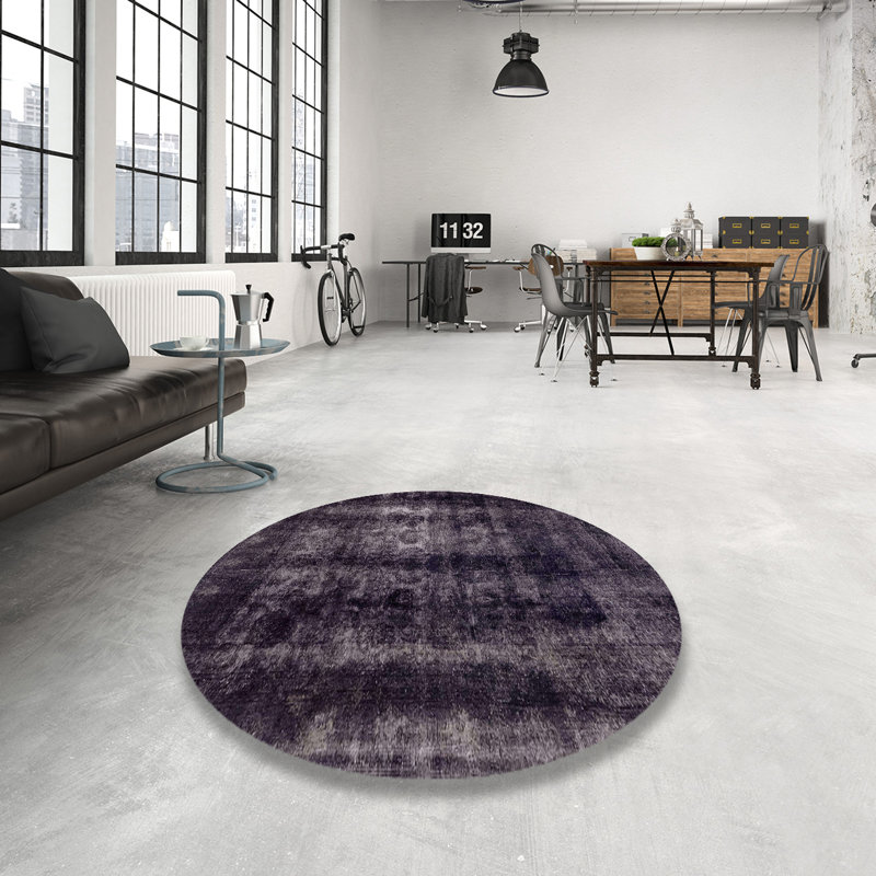 Abstract Indoor Rug, Round 6'