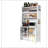 73'' Tall Kitchen Pantry Cabinet , 6 Level Flip Door with Pegboard Metal Pantry Storage Cabinet, Anti-Tip Design Hutch for Kitchen, Dining Room, Living Room-867641986
