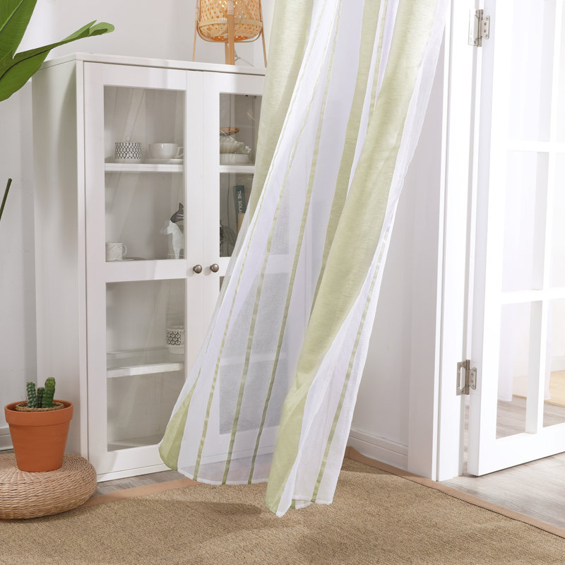 Dearious Pair, Light Yellow Green, Width 140 x Drop 138 cm