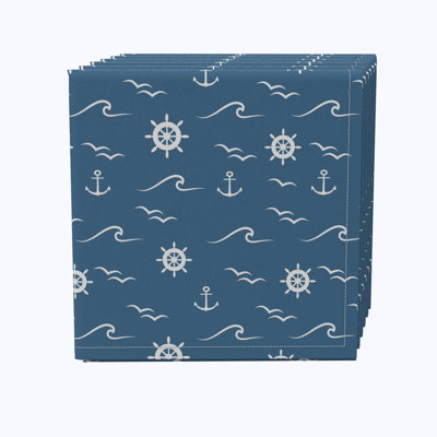 100% Cotton Abstract Square Napkin