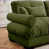 Velours vert olive sélectionné