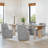 Geelt Upholstered Dining Chairs with Casters-974476004