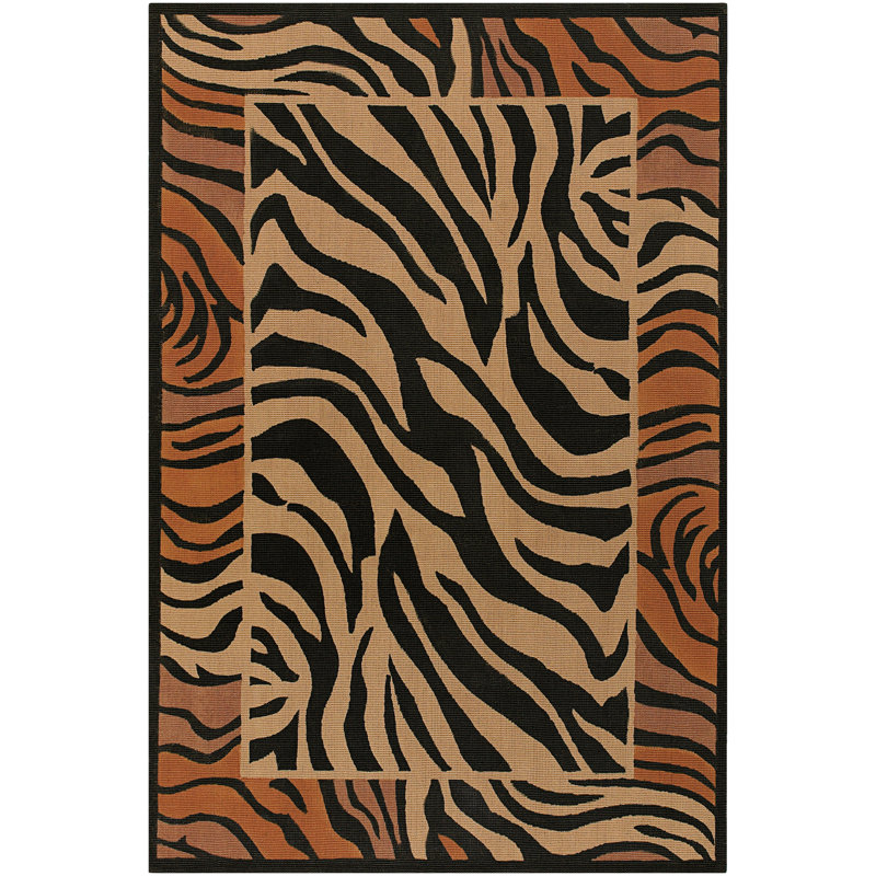 Tapis brun / noir Irondale, 9 pi x 13 pi