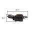 Fauteuil inclinable rembourré en cuir Vintage Power avec base relevable et fonction de massage chauffant-85206780