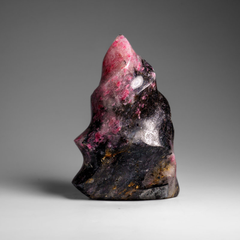 Polished Imperial Rhodonite Flame Freeform From Madagascar (2 Lbs)