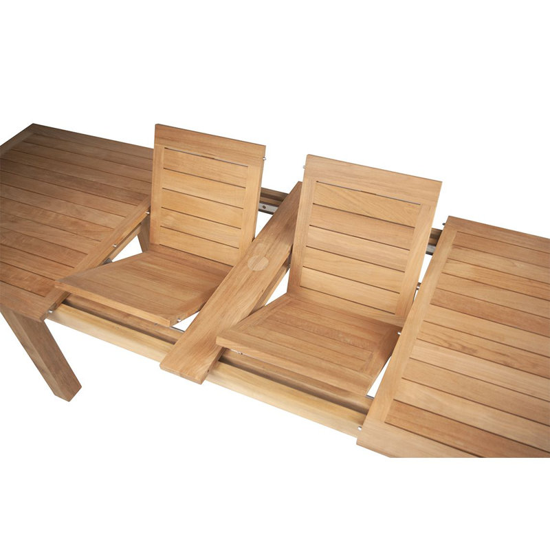 Hyannis Outdoor Teak Dining Table, 39.5" W x 118" L x 30" H