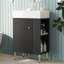 Meuble-lavabo de salle de bain avec lavabo et rangement à droite-1630404643