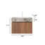 Armoire de salle de bain flottante Mid-Century