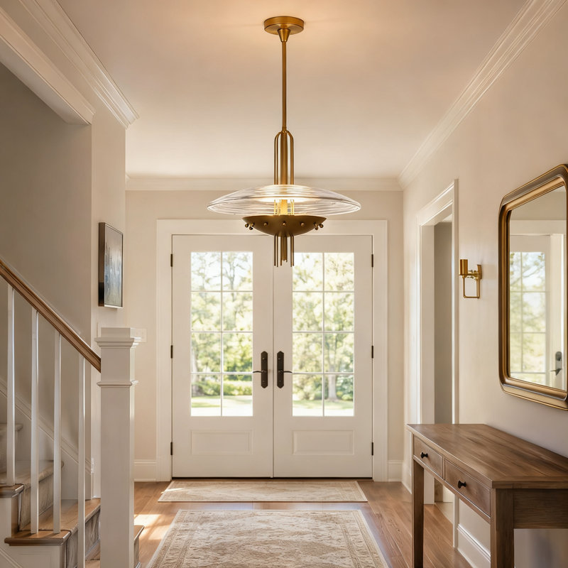 1-Light Adjustable Height Dimmable Pendant