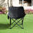 2Pcs Black Outdoor Camping Chairs - Portable, Foldable With Carry Bag, Comfortable , Side Pocket For Phone, Heavy Duty Frame, Ideal Gatherings Folding Cushioned Seating, Essentials, Structure, -1128835502