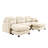 Modular Sectional U Shaped Couch With Ottoman, Premium Chenille Fabric,With 2 Throw Pillows, High-Density Foam Tufted Cushion Backrest Design,Easy Install-1152460467