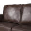 3 canapé modulaire en similicuir, style contemporain, détails cloutés, bouleau avec console, conception moderne, garniture,